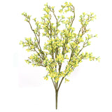 21.5" Mini Artificial Yellow Flower Bush - 14 Fronds for a Beautiful and Relaxing Décor Accent, Floral Home by Artificial Flowers