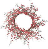 Red Magic Berry Wreath with Lifelike Berries | 24