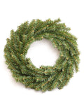 12-Inch Canadian Pine Wreath - 120 Tips - Pack of 24 - Christmas Wreaths, Holiday Decorations, Festive Greenery, Artificial Pine Wreaths