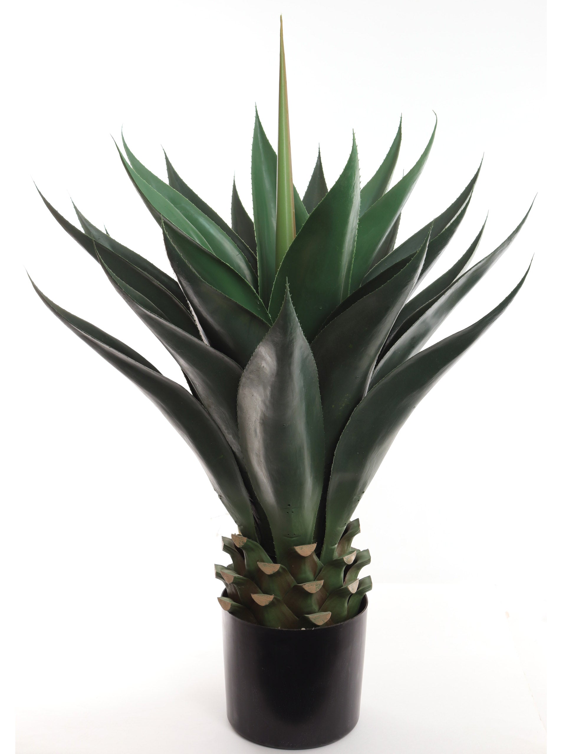 35.4" Artificial Agave Plant with 24 Leaves in Pot - Lifelike Indoor Greenery for Home & Office Decor Pack of 2, Floral Home by Artificial Flowers