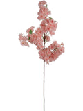 Light Pink Cherry Blossom Branches with Lifelike Silk Flowers (12 Pack) - 30"