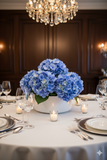 18" Median Blue Hydrangea Stem with 7" Bloom β Realistic Artificial Silk Flower for Home, Wedding & Event Decoration
