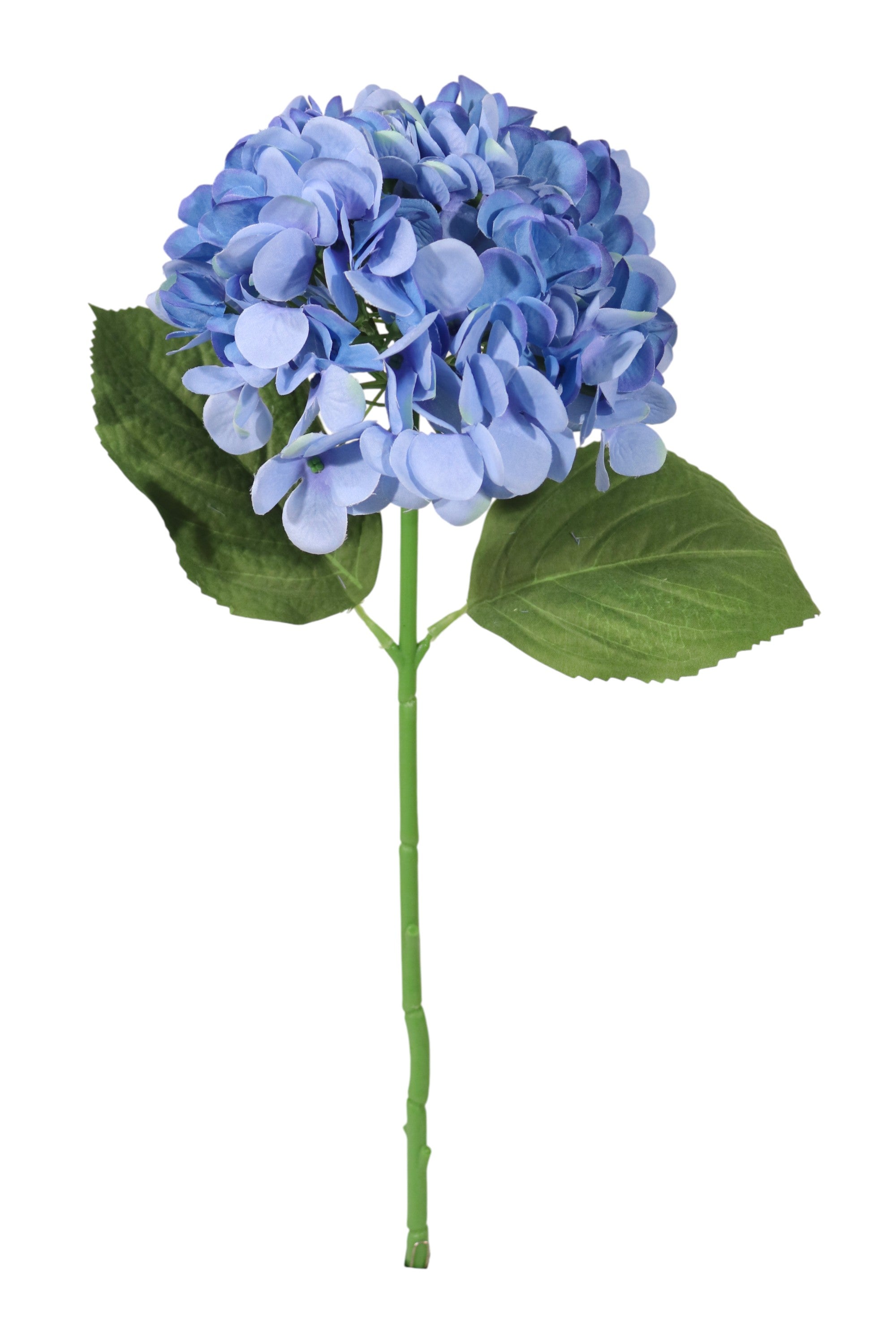 18" Median Blue Hydrangea Stem with 7" Bloom β Realistic Artificial Silk Flower for Home, Wedding & Event Decoration