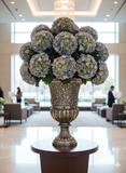 Periwinkle Hydrangea Stem Set, 18-Inch, Pack of 12 - Elegant 7-Inch Blooms for Home Décor, Wedding Centerpieces, Special Events - Enchanting Floral Decorations, Floral Home by Artificial Flowers