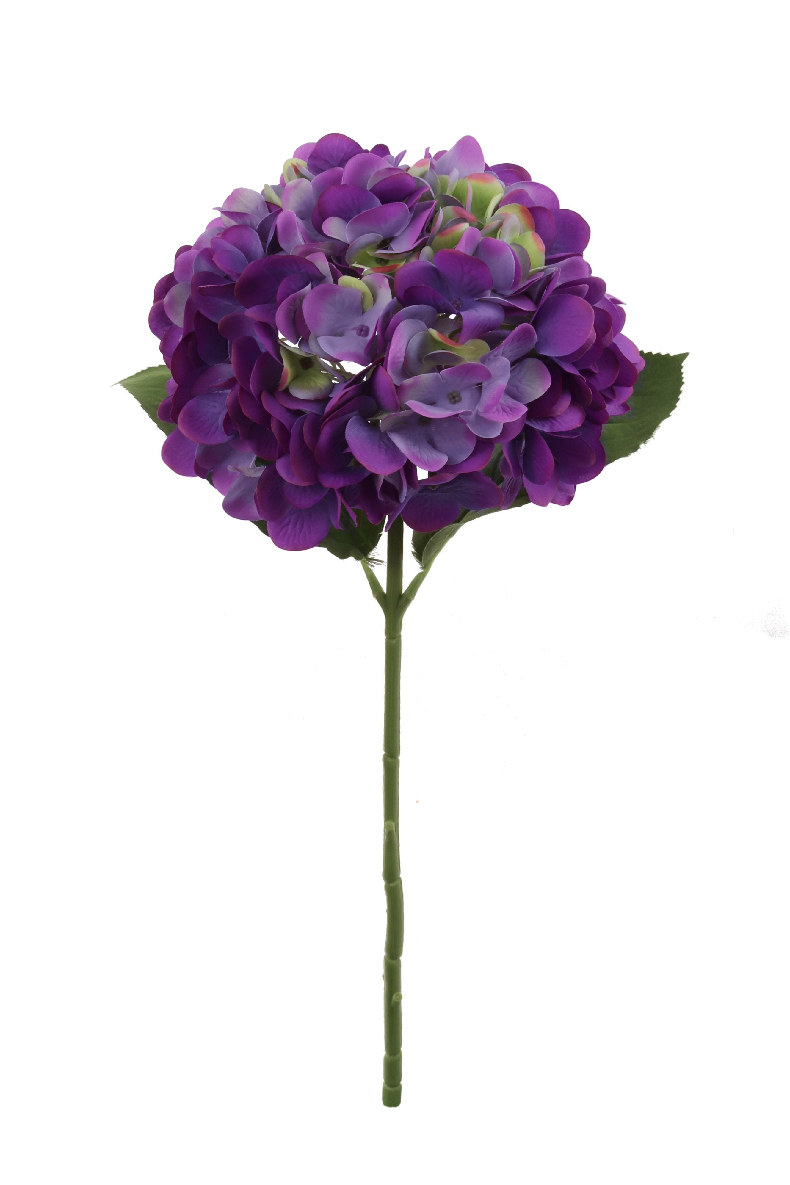 18-Inch Luxurious Purple Hydrangea Stem Set (12 Pcs) - Stunning 7-Inch Blooms - Perfect for Home Decor, Wedding Bouquets & Special Event Floral Centerpieces, Floral Home by Artificial Flowers