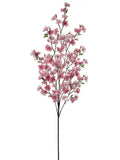 Dark Pink Cherry Blossom Branches with Lifelike Silk Flowers (12 Pack) - 52"