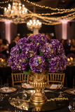 18-Inch Luxurious Purple Hydrangea Stem Set (12 Pcs) - Stunning 7-Inch Blooms - Perfect for Home Decor, Wedding Bouquets & Special Event Floral Centerpieces, Floral Home by Artificial Flowers
