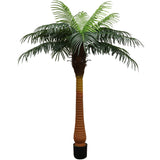 Artificial Areca Palm Tree in Black Pot- 6'