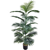 Artificial Areca Palm Tree House Plant in Black Pot 4'