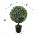 Artificial  Boxwood Ball Topiary-25" Topiaries artificialflowersdotcom