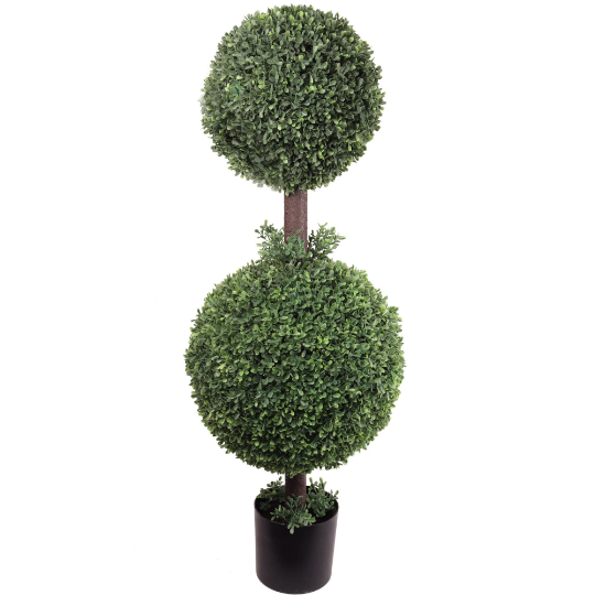 42" Boxwood Double Ball Topiary artificial boxwood ArtificialFlowers