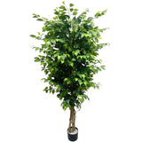 6' Artificial Silk Ficus Tree with 1,528 Leaves Artificial Trees ArtificialFlowers