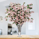 Pink Dogwood with Lifelike Silk Flowers & Detailed Branch - 50