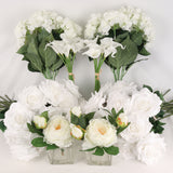 Silk Flower Wedding Bundle!! Two Bushes, Six  Peony Centerpieces, Two Bridal Bouquets, 24 Roses  ArtificialFlowers   