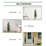 Artificial Artificial Boxwood Spiral Topiary Indoor Outdoor- 4' artificial boxwood artificialflowersdotcom