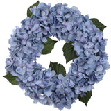 Artificial Blue Hydrangea Wreath - 18