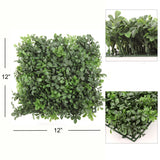 Artificial Boxwood Panels - 12" x 12" (12 Pieces) Boxwood Panels ArtificialFlowers   
