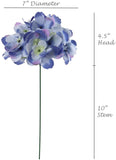 Exquisite Artificial Hydrangea Pick - 4.5 (10 Pieces) - Lifelike Faux Flowers with Realistic Touch for DIY Wedding Bouquets, Centerpieces, Home Decorations - Enhance Your Living Space with Elegant Floral Accents, Floral Home by Artificial Flowers