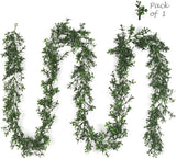 Artificial Artificial Boxwood Garland- 9' Boxwood Garland artificialflowersdotcom