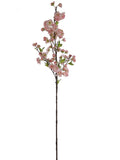 Pink Cherry Blossom Branch Spray with Silk Flowers (2 Pack) - 41