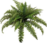 Boston Fern Artificial Plants, UV Resistant, Indoor or Outdoor Plant, Hanging Basket or Planter, 33" Inch Diameter 35 Fronds