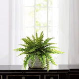 UV Resistant Faux Boston Fern with 27 Silk Fronds - 28