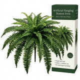 48" Boston Fern Artificial Plants with 60 Lush Silk Fronds