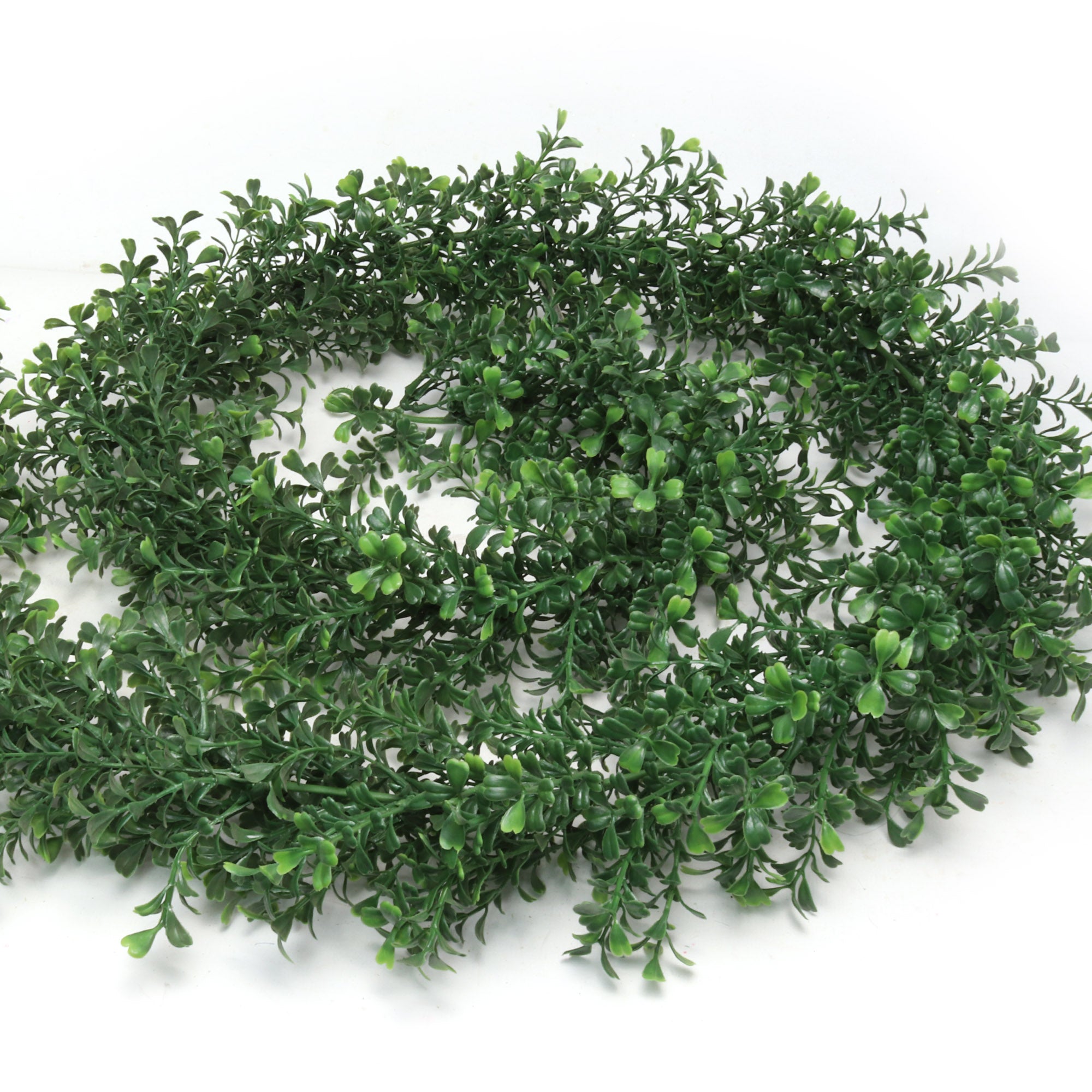 9ft Artificial Boxwood Garland with 760 Tips - Lifelike Greenery for Indoor/Outdoor Decor, Events & Weddings - Top-Quality Faux Foliage Design