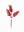 9.5-Inch Ruscus Picks, Faux Greenery for Floral Arrangements, Decor, and Crafts - 
    Red