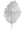 Red Glitter Mesh Leaf, Pack of 12 - 25" - 
    Silver