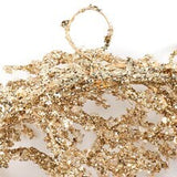 Set of 2: Artificial Iced Gold Twig Wreath | 22" Wide | Holiday Accents | Indoor/Outdoor Use | Winter | Home & Office Decor