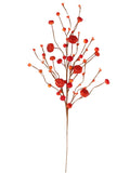 Festive 25-Inch Pumpkin Berry Spray - Set of 6 Decorative Picks for Fall Decor, Thanksgiving, and Seasonal Crafts
