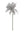 Artificial Glitter Christmas Poinsettia Picks - 4" - 
    Silver