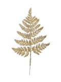 Set of 144 Stunning 14-Inch Gold Glitter Leather Fern Picks - Sparkling Decorative Foliage for Floral Arrangements, Crafts, and Home Decor, Floral Home by Artificial Flowers