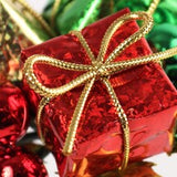 Floral Home by Artificial Flowers 24-Pack - Multi-Color Gold Leaf Ball Picks - Vibrant Holiday Decor, Ideal for Tree & Centerpieces - Christmas,