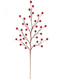 White Artificial Berry Spray with 35 Berries - 19"