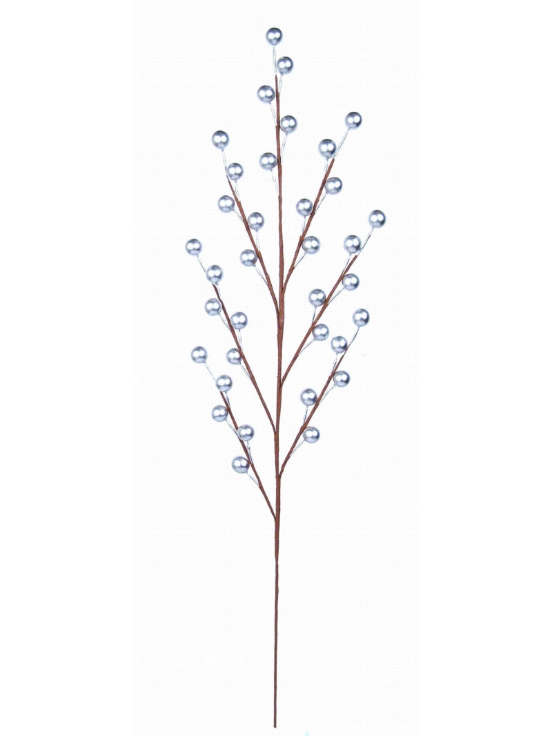 Elegant Set of 48 - 19-Inch Pew Berry Sprays with 35 Berries Each, Ideal for Floral Arrangements, Crafts, and Seasonal Decorations
