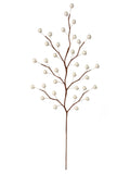 White Artificial Berry Spray with 35 Berries - 19"