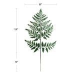 12" Leatherleaf Artificial Plant - Realistic, Lush Green Decor - Ideal for Home & Office