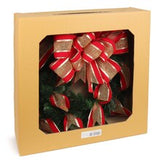 Floral Home by Artificial Flowers 20" Evergreen Wreath - Lifelike Greenery with Christmas Bow, Perfect for Front Door, Wall & Mantel Décor - Holiday & Winter Accent
