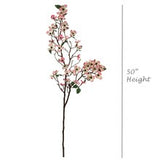 Set of 6: Pink Silk Dogwood Stems by Floral Home®