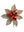 Glitter Poinsettia Picks with Ornament Balls - 24" - 
    Platinum Red