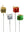 Miniature Gift Box Picks in 4 Assorted Colors - 1" - 
    Assorted