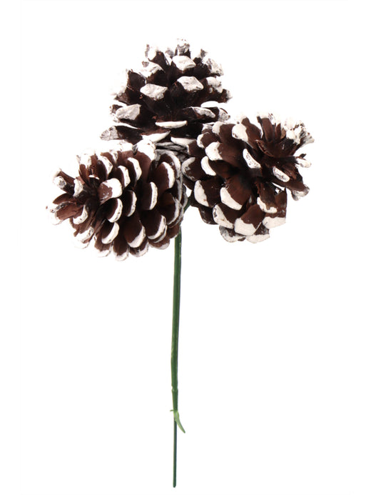 1.5-Inch Pine Cone Pick - Miniature Winter/Seasonal Decorations for Crafts, Floral Arrangements, and Holiday Projects - Create Stunning DIY Centerpieces, Floral Home by Artificial Flowers