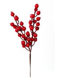 48 Piece Set of 10" Artificial Christmas Berry Picks - Perfect for Holiday Home and Tree Decorations, Durable and Lifelike