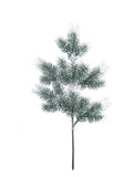 Floral Home by Artificial Flowers 18" White Glitter Angel Pine Sprays - Set of 36, Lifelike Tips, Perfect for Wreaths, Trees & Garlands - Elegant Holiday & Christmas Décor