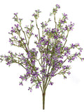 Lovely 22-Inch Lavender Mini Flower Bush, Set of 12 - Delicate Faux Blooms for Floral Arrangements, Crafts, and Home Decor