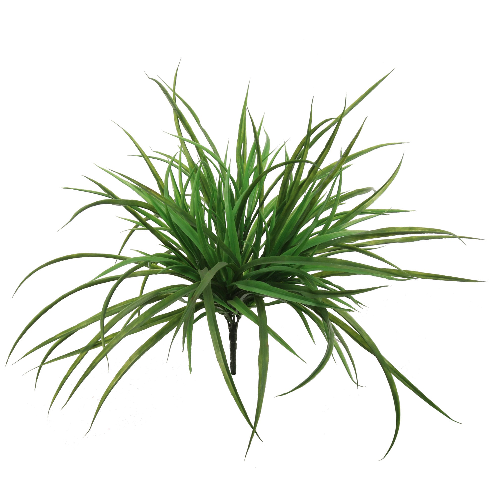 19-Inch Artificial Grass Bush with 8 Realistic Fronds - Perfect for Indoor or Outdoor Décor