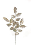 Glitter Artificial Salal Leaf Christmas Sprays 20"