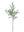 Artificial Green Podocarpus Spray, 31" – 45-Leaf Faux Plant Stem - 
    Green